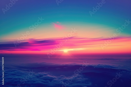 Smooth Gradient Sky with Blended Colors