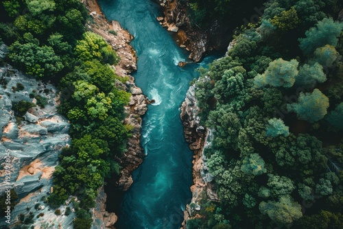 Aerial View of Majestic Gorges
