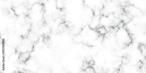 White marble texture with gray veins background