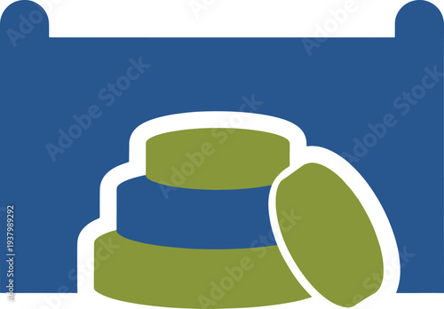 Stacked cylindrical objects for storage or product display