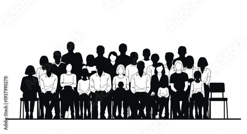 Group of People Standing Together.