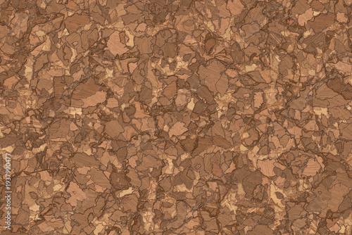 Coarse cork board texture background with warm natural tones