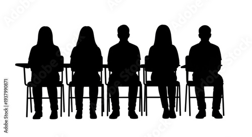 Group of People Sitting on Chairs.