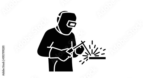 Welder Working with Welding Torch 1.