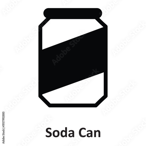 Soda Can Vector Icon which can easily modify or edit
