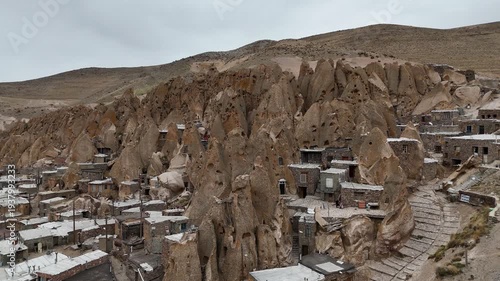 The ancient rock settlement of Kandovan in Iran