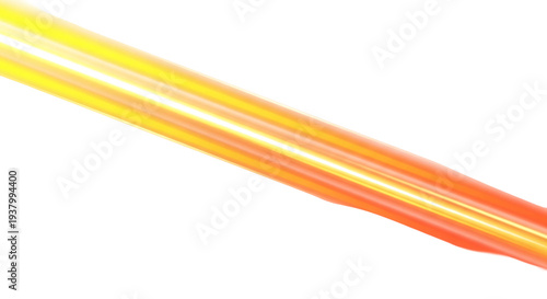 Abstract light streak with orange and yellow glowing effects