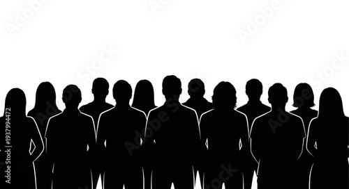 Group of People Standing Together.