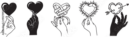 Step by step balloon animal twisting techniques for heart shaped designs