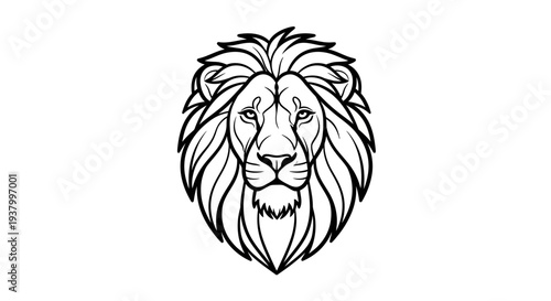 lion head vector