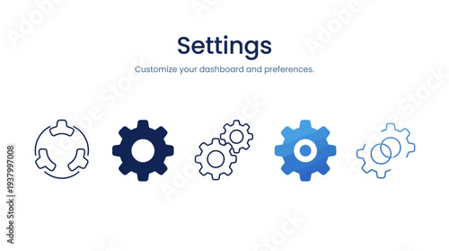 Settings Gears Configuration Options Customization And Website Home Page.