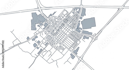 Map of City or Town.