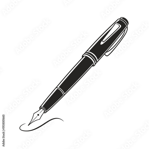 Vector fountain pen icon
