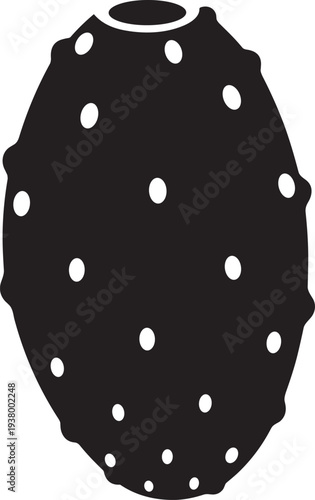 Cactus Pear vector graphic illustration. tropical food, exotic fruit. vector hand drawn