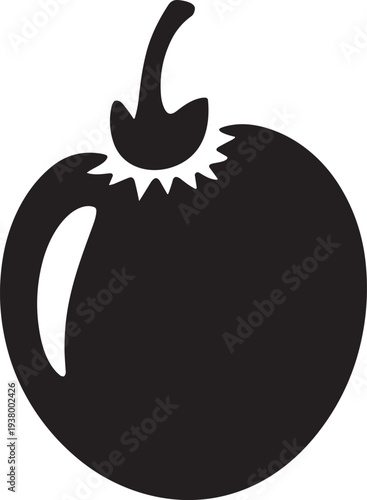 Camu Camu silhouette isolated icon on transparent background for food and garden design