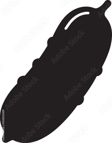 Finger Lime silhouette vector icon for apps and websites on transparent background