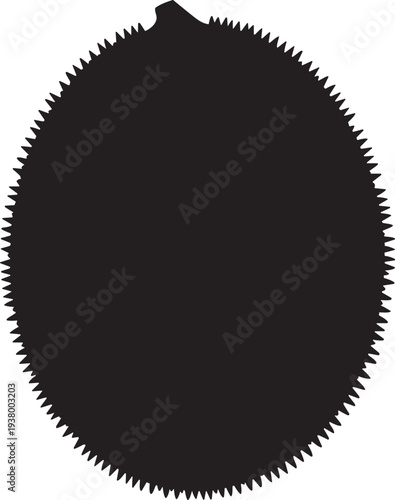 Gac fruit silhouette icon isolated on transparent background for food design projects