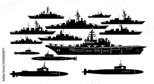 Military Naval Ships and Submarines.