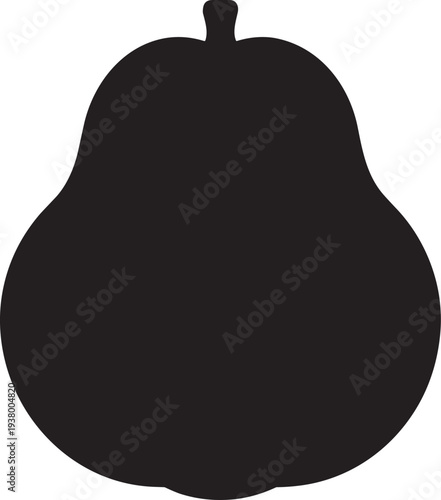 Ugli fruit black silhouette isolated on background healthy eating diet food dessert ingredient