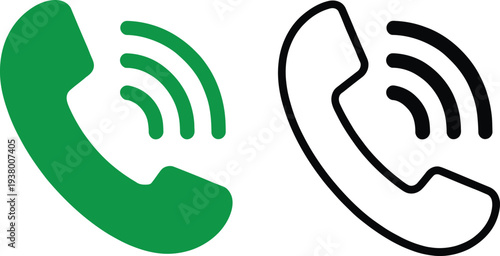 Phone Calling and Contact Icon Set