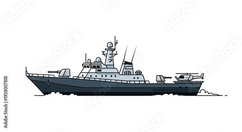 Military Naval Warship Vessel Ship.