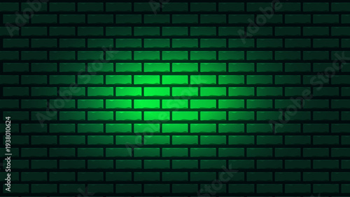 Saint Patricks Day Green Brick Wall Background for Holiday Marketing Promotion and Festive Campaign Design