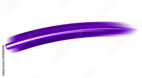 Purple abstract brush stroke with light streaks, smooth texture