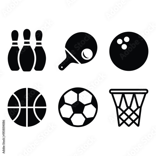 Sports and Recreation Activity Icons Collection