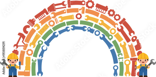 Whimsical underwater scene with mermaids and ocean creatures and treasures