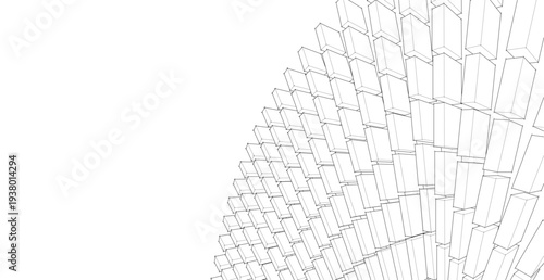 abstract geometric modular surface 3d