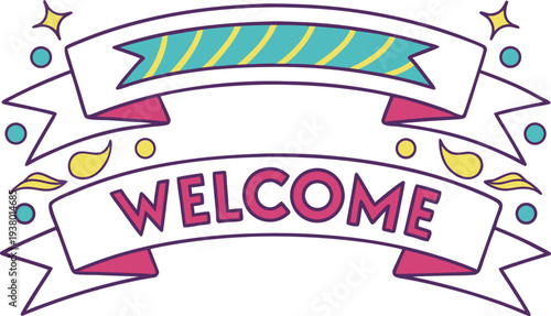 Welcome Greeting Message Concept. Friendly Welcome Sign Message. Welcome Text With Greeting Style. Warm Welcome Greeting Concept. Welcome Message For Entrance. Welcome Sign For Reception Area