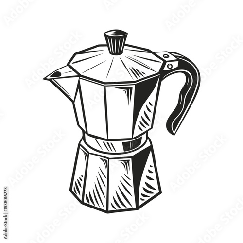 Vector illustration of a coffee maker