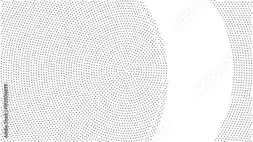 halftone wave pattern with dotted gradient effect seamless vector background