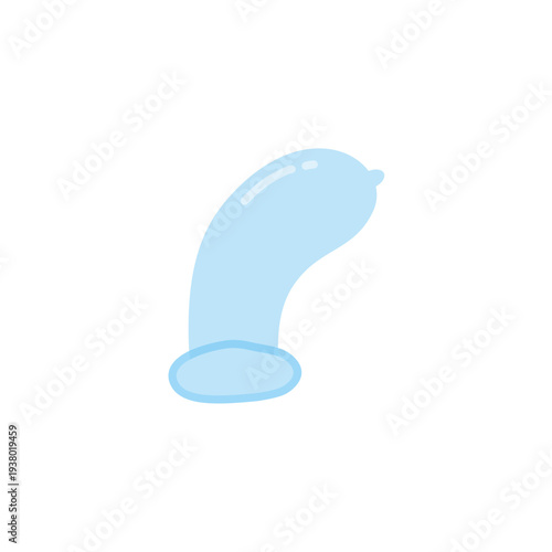 Blue condom vector illustration 