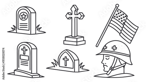 Memorial symbols for remembrance and respect