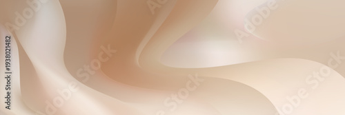 Elegant beige background with soft cream waves and golden gradient texture, perfect for luxury cosmetic designs and abstract beauty presentations.