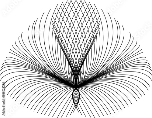 Clean and simplistic Line art design, printable illustration