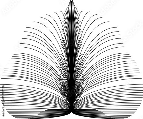 Clean and simplistic Line art design, printable illustration