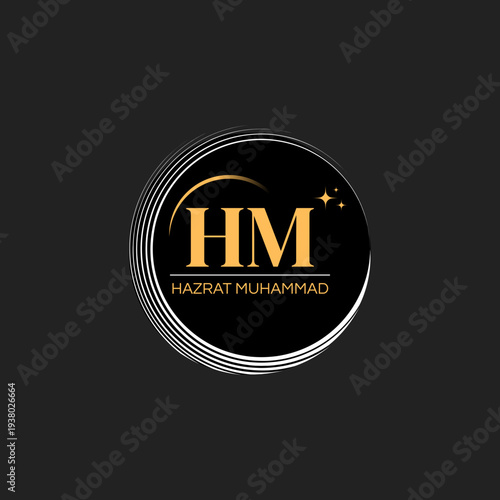 HM Royal Logo, Crown HM Logo, Luxury HM Mark, Royal HM Crest, HM Badge Logo, Luxury Badge Logo, Royal Initial Logo, Golden Crest Logo, Vintage Badge Mark, Premium Crest Logo