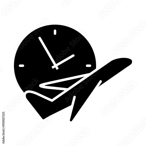 Departure date icon vector. Departure time Illustration sign. Flight schedule symbol or logo.