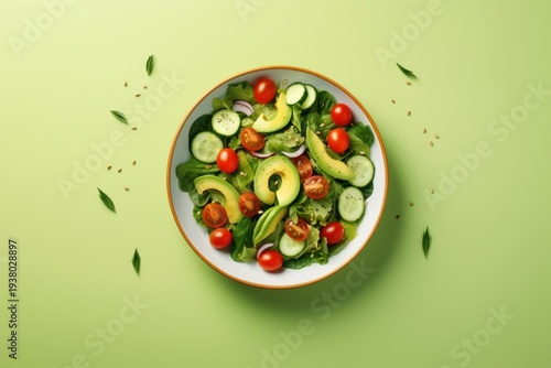 Salad fruit plate plant.