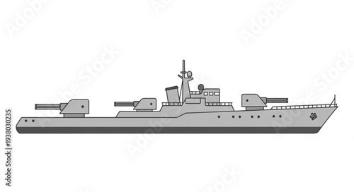 Military Warship Naval Vessel Ship.