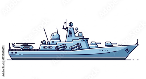 Military Warship Navy Vessel Ship.