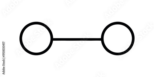 Silhouette of a dumbbell weightlifting silhouette