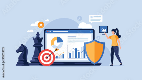 Real estate investment and home ownership concept featuring house symbol, keys, and stacks of cash with a professional woman.