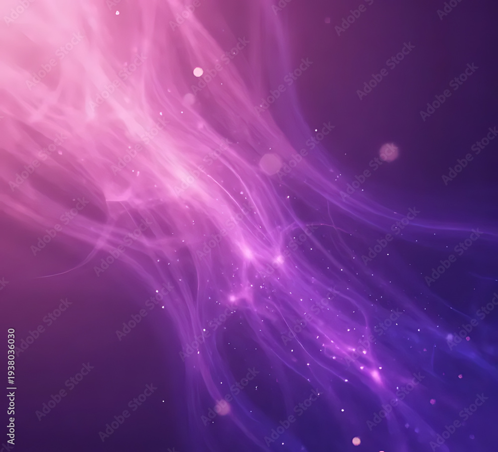Obraz premium Radiant pink and purple glow with floating glitter particles, dreamy and vibrant