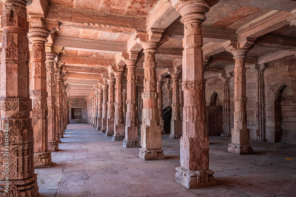 Fototapeta premium The Bhojshala is a historic building located in the city of Dhar, in the state of Madhya Pradesh, India.
