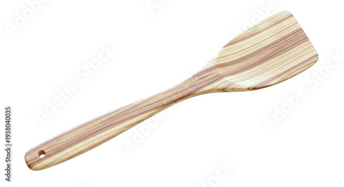 Wooden Spatula with Distinctive Grain Pattern