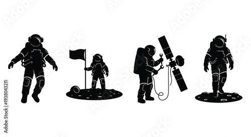 Astronauts in space exploration