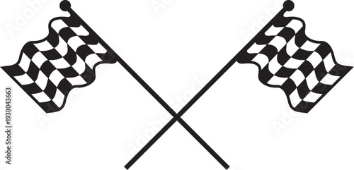 checkered flag vector illustration